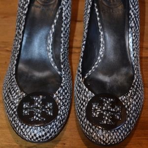 Tory Burch snakeskin wedge heel